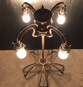 One Of A Kind Spider Steampunk Antique Mini Floor Lamp 38 H 20 W