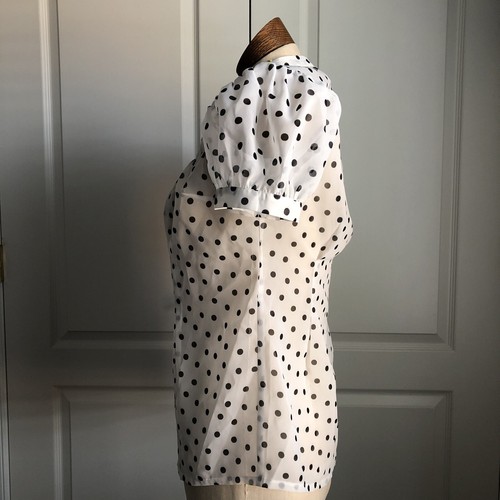 Damen Lana Dot Bluse 20369 Secrets in Spitze kurzärmelig Tupfen Größe XL - Bild 5 von 7