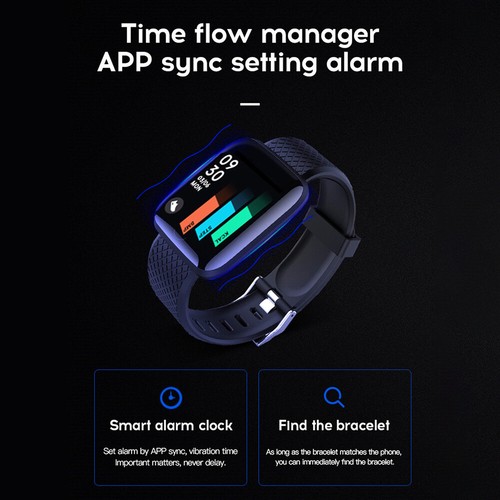 NOWY Smartwatch Bluetooth Fitness Tracker Bransoletka tętna Sportowa opaska na nadgarstek - Zdjęcie 20 z 29