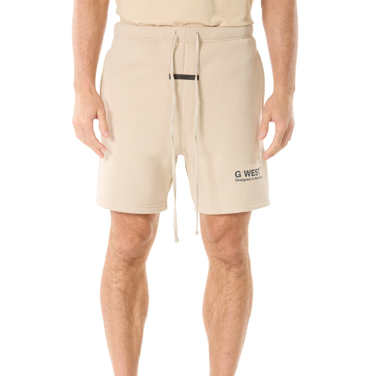 Tan sweat shorts sale