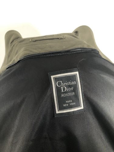 CHRISTIAN DIOR / MONSIEUR - 44 L - ZIP OUT WOOL LINED Rain Trenchcoat Overcoat - Picture 8 of 11