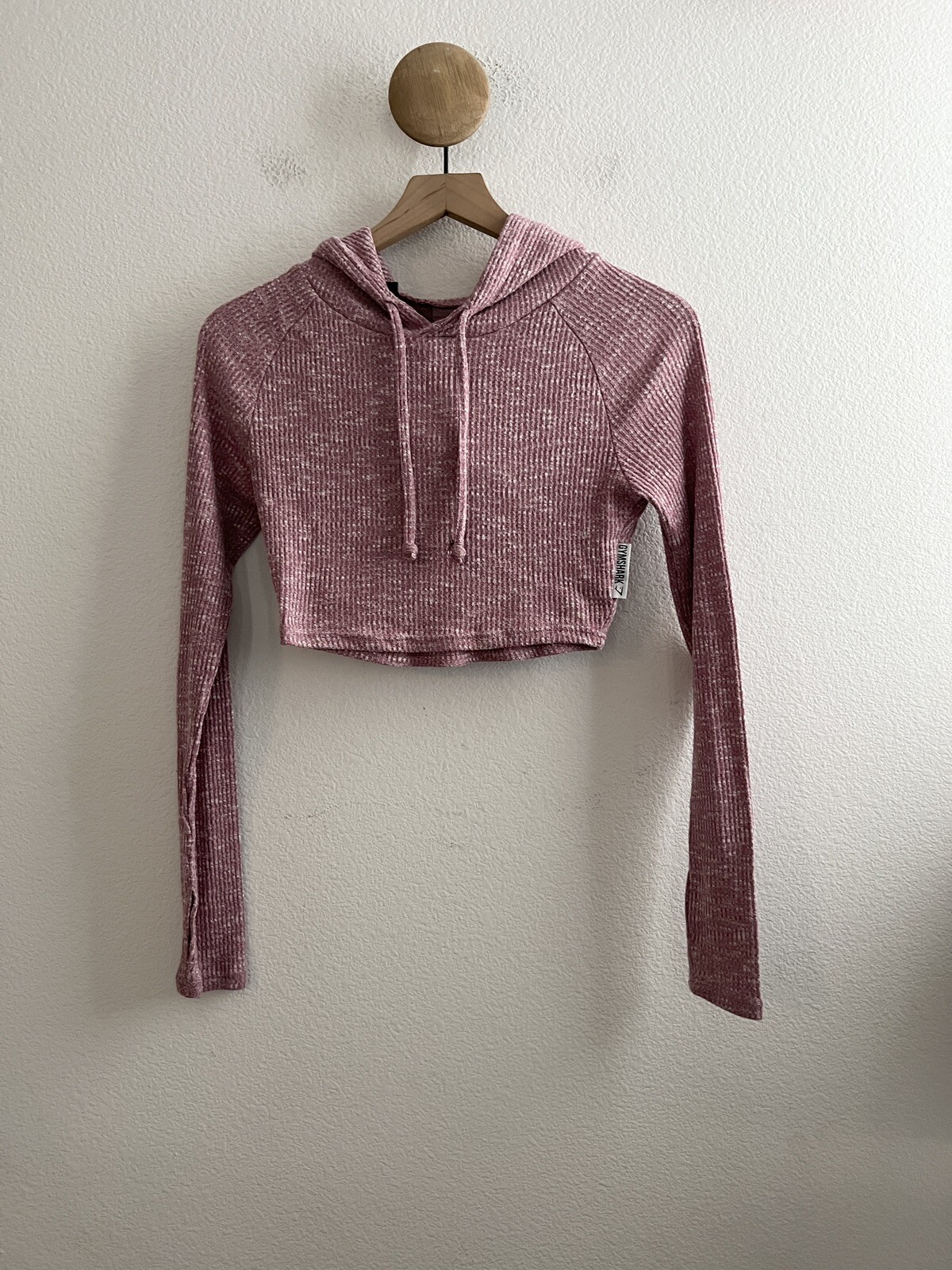 Gymshark Cropped Knit Hoodie Size XS eBay