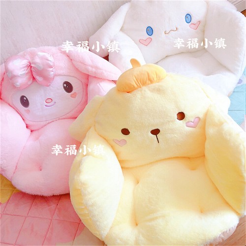 Cojín de asiento My Melody Kuromi Cinnamoroll Pom Pom Purin Pachacco silla de felpa - Imagen 1 de 17