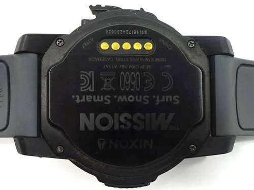Nixon The Mission A1167 Smart Watch Surf 47mm Good Working - Black - Picture 3 of 5