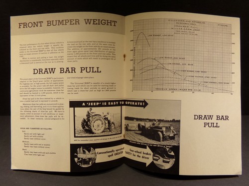 'Jeep' Operation Data Willys-Overland Motors Book Brochure 1948 - Bild 2 von 3
