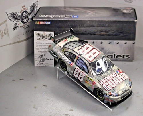 Dale Jr. NG 2008 camuflaje digital cepillado 1/24 acción concesionarios GM diecast autografiado - Imagen 1 de 2