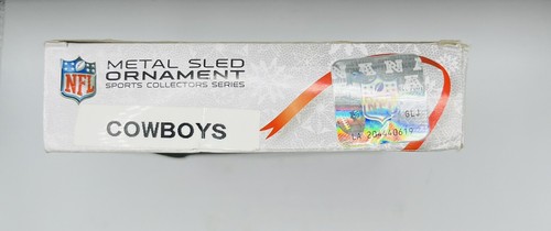 Dallas Cowboys Team Logo Metal Sled Christmas TREE ORNAMENT 3.5" NFL - Picture 5 of 10