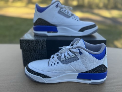 Size 9.5 - Jordan 3 Retro Racer Blue (J5) - Picture 2 of 7