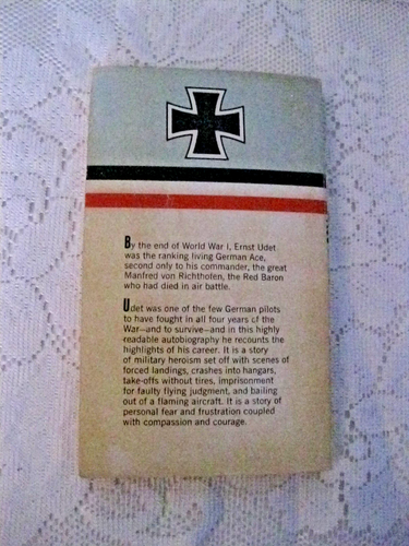 Ace of the Iron Cross by Ernst Udet 1st Ace Pb Ed Fighter Pilot in WWI - Picture 2 of 4