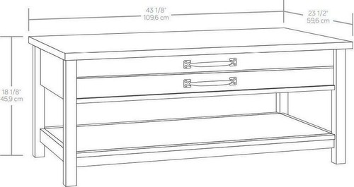 Coffee Table Modern Farmhouse Lift Top Rustic White Shelf Living Room Furniture - Picture 2 of 12