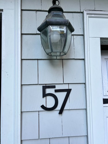 6 inch Contemporary House Numbers or Letters; color choices - Picture 1 of 11