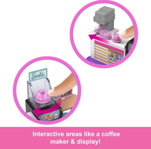 Barbie Mini BarbieLand Sammlerstück Bäckerei Spielset mit 1,5 Zoll Puppe - Bild 2 von 3