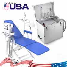 Dental Portatile Unidad de entrega móvil Compresor de aire Succión/plegabl Chair