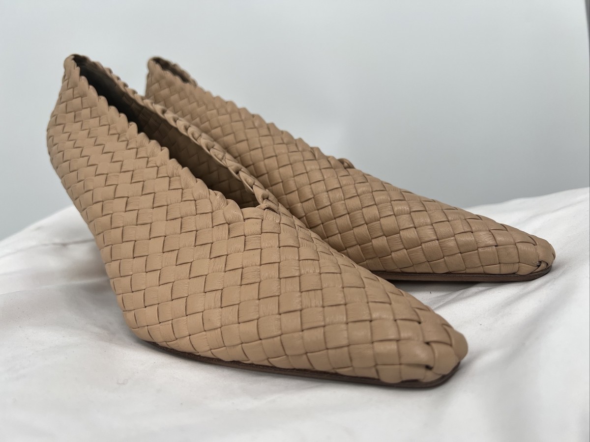 Bottega Veneta Intrecciato Weave Leather Pumps Heels 3