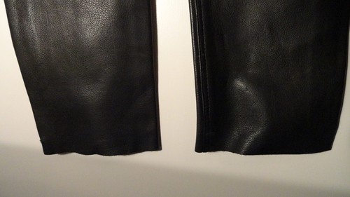 Biker's Club Black Leather, 5 Pocket , Satin Lined Pants, Womens 8 - Picture 8 of 10