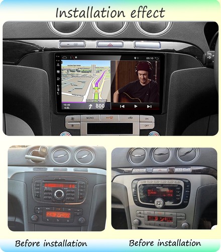 Android 14 Carplay Autoradio GPS Navi WIFI BT 2GB+32GB Pour Ford S-Max 2006-2015 - Afbeelding 2 van 24
