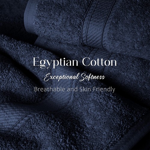 Madison Egyptian Cotton Pile Plush Heavyweight Absorbent Bath Towel Set of 2 - Picture 90 of 171