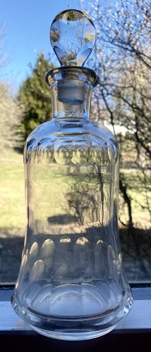 Raro antico pan di zucchero vetro taglio vittoriano whisky Madeira decanter raro - Foto 3 di 17