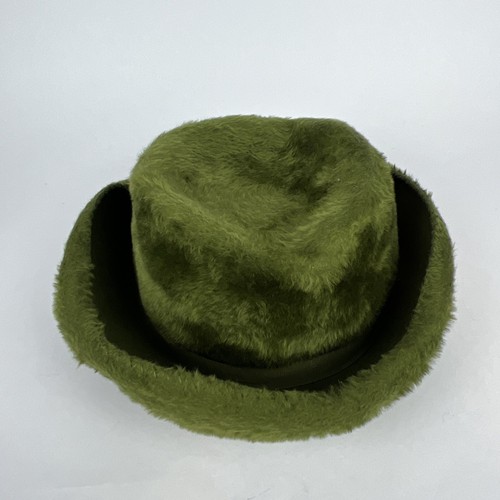 Vintage Women’s Green Felt Fur Hat – Made in Austria | Musketeer Style - Picture 4 of 6