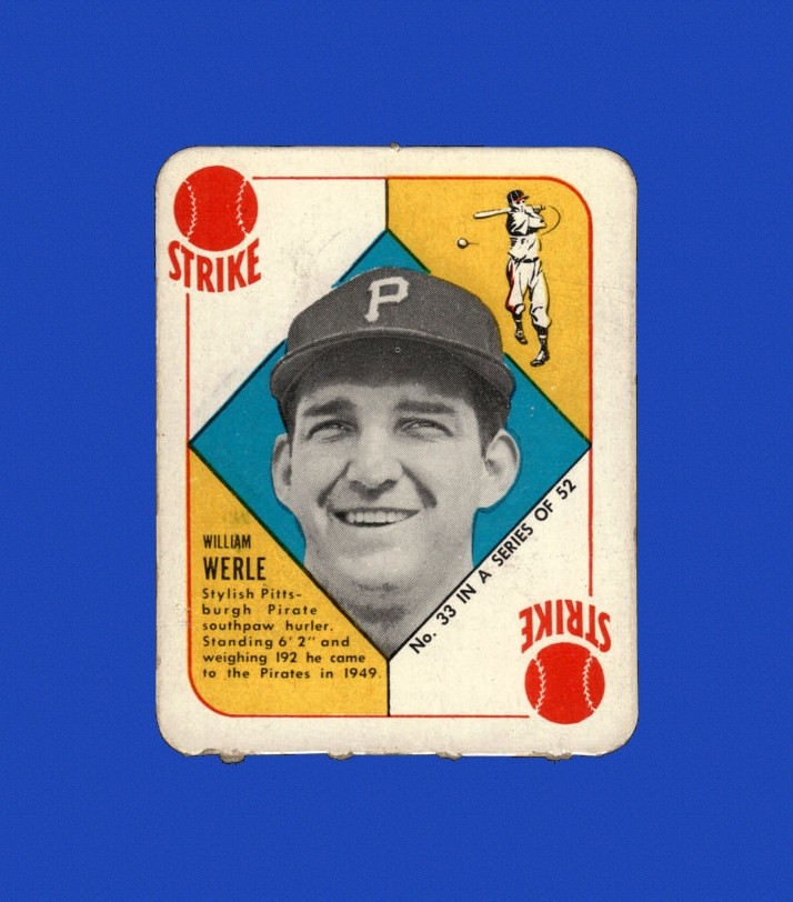 1951 Topps Red Backs Set-Break # 33 William Werle EX-EXMINT *GMCARDS*