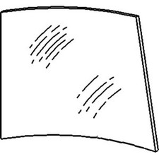 Cab Glass - Upper Door LH Fits John Deere 4050 4240 4230 4630 4440 4040 4430 425