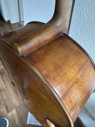 Nr. 1071 sehr schönes cello mit Zettel Heinrich Th. Herberlein jr. - Bild 19 von 24