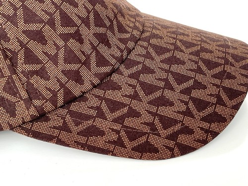 Michael Kors Brown MK Logo Cotton Baseball Hat Adjustable Strapback Cap - Picture 4 of 24