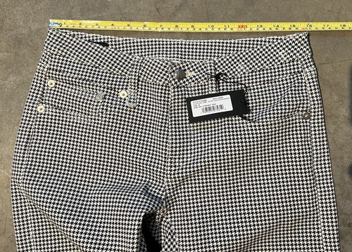 R13 Boy Straight Jeans Printed Houndstooth NWT Size 28 - Picture 5 of 10