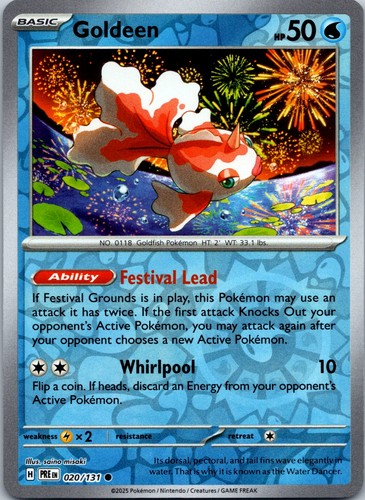 Goldeen Common SV: Prismatic Evolutions 020/131 NM - Picture 1 of 2