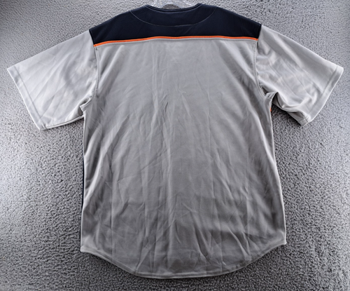 Detroit Tigers Baseball Jersey Mens Large Gray Embroidered MLB Blank Stitches - Picture 5 of 13