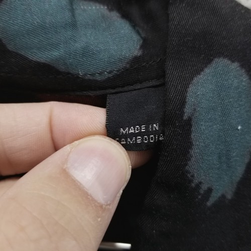 All Saints Hemd Herren XL Schwarz Camp Kurzarm Knopfleiste Schlaufenkragen Preppy - Bild 8 von 11