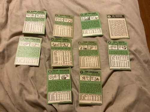 Lot (10) 1967 Topps Baseball - HOFer’s - Stars - Near Mint - Great Corners - - Picture 2 of 2