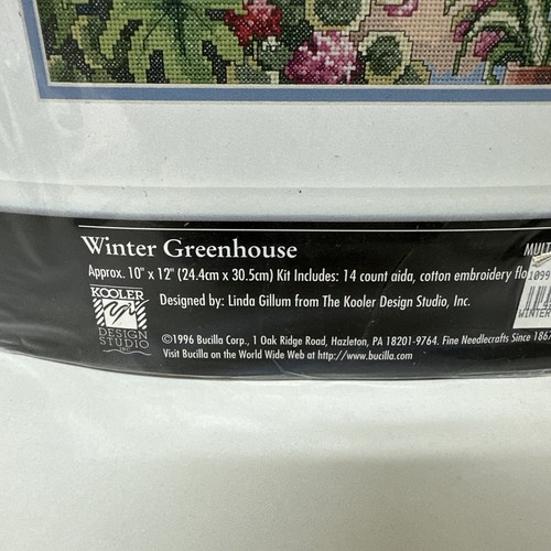 Bucilla Counted Cross Stitch Kit #41551 Winter Greenhouse 1996 NEW - Picture 4 of 5