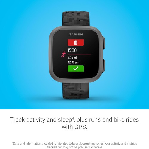 Garmin Bounce Kids Smartwatch Two-Way Text & Voice Message Location Track -Black - Photo 11 sur 12