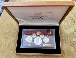 1984 Singapore Silver Proof Six Coin Set w/COA