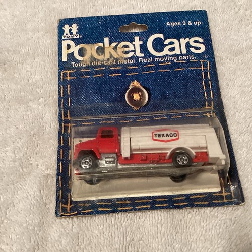 Vtg 1982 TOMY Pocket Cars Texaco Gas Truck Diecast Ford New In Package