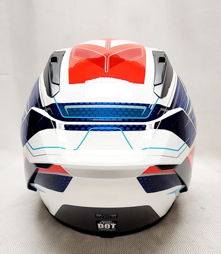 Shoei X-15 TC-10 Escalate Blue Red Full Face Motorcycle Street Helmet Size Large - Picture 9 of 19