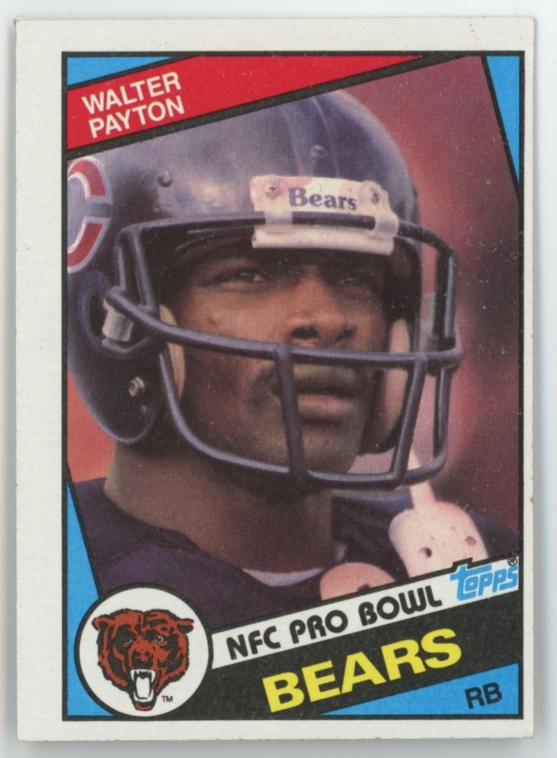1984 Topps Walter Payton Chicago Bears #228 A55
