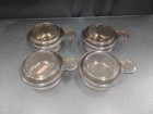 (4) Corning Visions Heat ‘n’ Eat Amber Grab It Bowl W Handle & lids