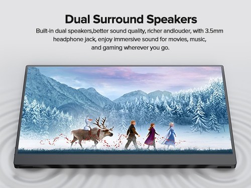 EVICIV 15,6" Touchscreen Tragbarer Monitore 1080P Full HD USB C HDMI Display DE - Bild 21 von 24