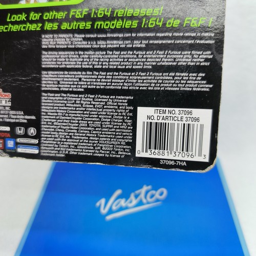 Racing Champions The Fast And The Furious Black Hot Rod Diecast Car #37096 - Picture 8 of 9