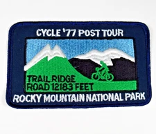 League of American Wheelmen Patch Cycle 77 Rocky Mountain National Park Vintage