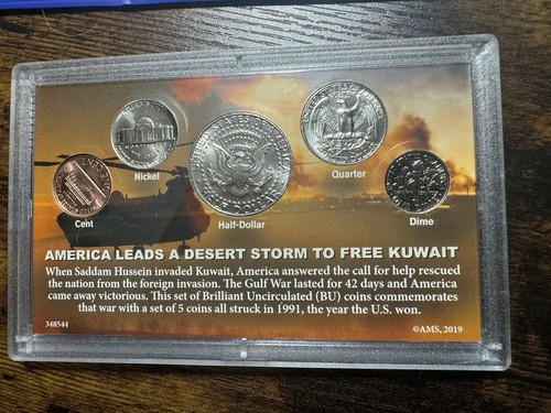 $2 Commemorative Bank Note Operation Desort Storm And Gulf War Coin Set - Picture 3 of 5
