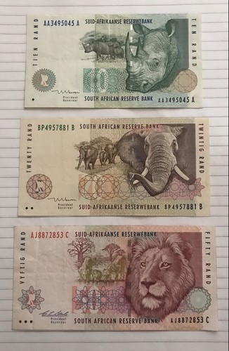 Lot of 5 banknotes of South Africa - Picture 2 of 5