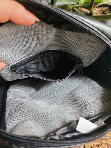 Vintage Echtleder Patchwork Crossbody Clutch Gürteltasche Neu 8x7 Zoll Schwarz Neu aus altem Lagerbestand - Bild 16 von 23