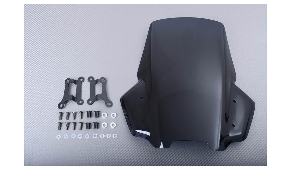 Bulle double courbure Suzuki Katana 1000 saute-vent teinté noir 2019 2020 2021 2022