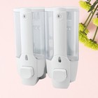  2 stücke Badezimmer Hand Seife 2in1 Dispenser Kunststoff Wandmontierte