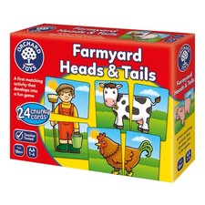 Orchard Toys Farmyard Heads and Tails Game, Memory & Matching Pairs Card Game