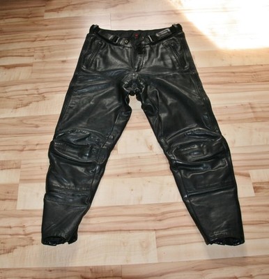 Herren Biker Lederhose Gr.50 schwarz Motorrad Stiefelhose Hein Gericke  TOP