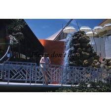 Castaways Motel Waterfall Miami Beach Florida 1958 Vintage Kodachrome Slide